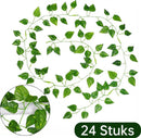 24 stuks 2m Klimop Slinger - Kunstplant voor Huis en Tuin