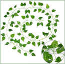 24 stuks*2 meter Klimop Slinger - Backdrop Decoratie Plant voor Huis en Tuin-Kunst Hangplant- Scindapsus Pictus-Drakenklimop Kunstplanten voor Binnen en Buiten