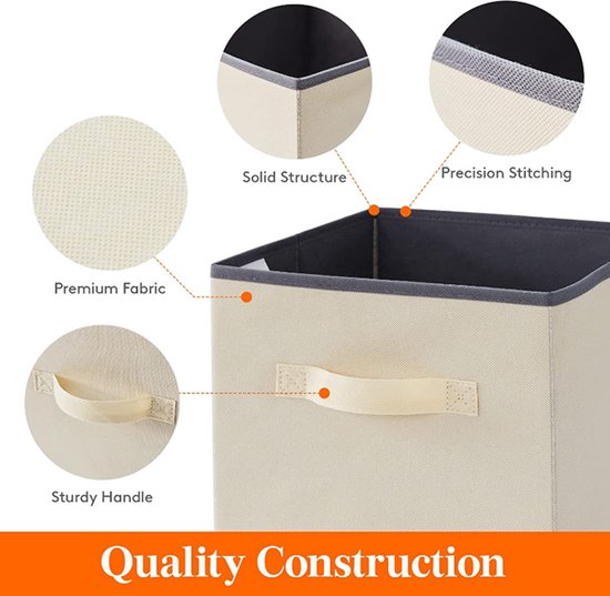 6 stuks Opbergdoos voor Kleding en Speelgoed- Duurzaam non-w