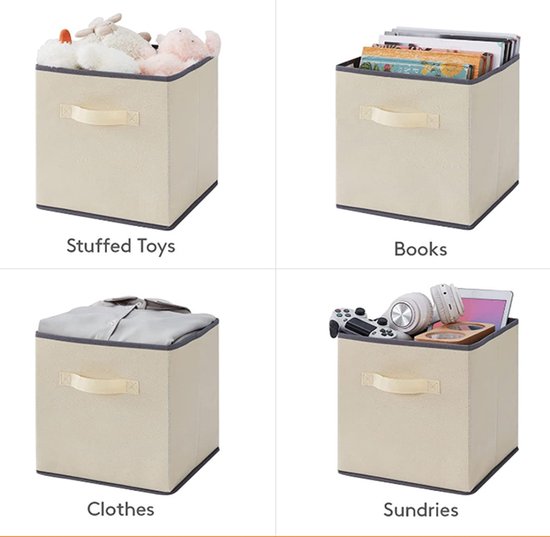 6 stuks Opbergdoos voor Kleding en Speelgoed- Duurzaam non-w