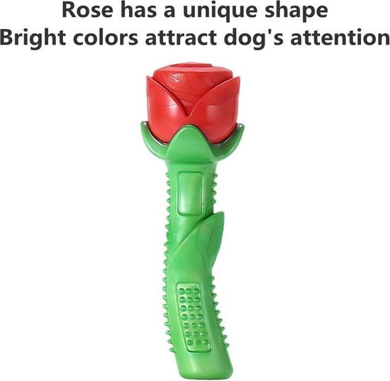 Unikorf Bijtspeelgoed voor Honden - Roos, Duurzaam TPE