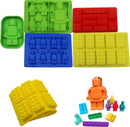 TDR- Brick robot siliconen ijsbakvormset - 5 delig