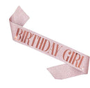 TDR - Verjaardag Sjerp en Tiara - Met text "Birthday  Girl "  rose goud