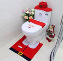 4-delige Kerstdecoratieset voor het Toilet-Toiletdecoratie m