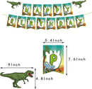 90 delig verjaardagset - Thema: Dinosaurus - Versiering voor feestjes, verjaardag - feestdecoratie