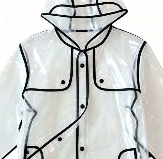 Transparante Regenjas met Capuchon - Waterafstotend - EVA - One Size