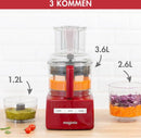 Magimix CS 5200 XL - Foodprocessor - Citruspers - Blokjes & staafjes kit - Rood