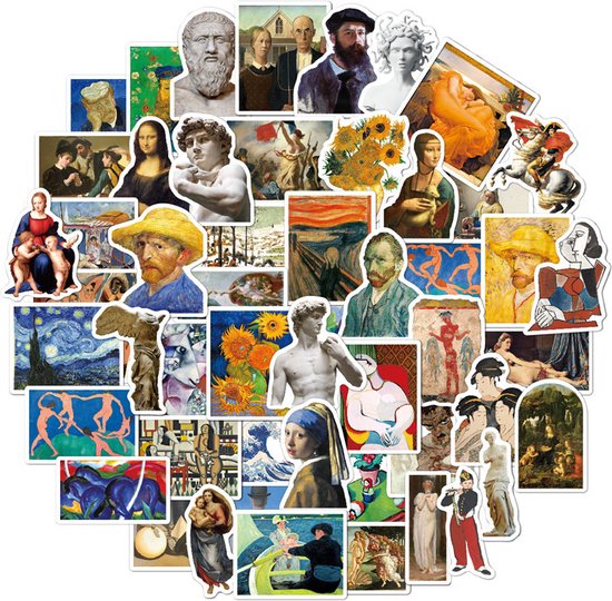 104 Graffiti Olieverf Stickers - Waterdicht voor Laptop en M