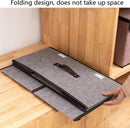 2 Stuks opvouwbare opbergbox - 2 vakken (midden stuk is verwijderbaar) - Stevig duurvast materiaal - 50 * 30 * 25cm - grijs