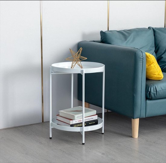 TDR - Nordic simple dubbellaagse kleine salontafel-wit