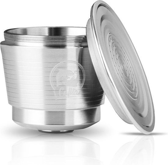 Herbruikbare RVS Nespresso Capsule Set met Maatschep en Reinigingsborstel - Duurzaam en Milieuvriendelijk