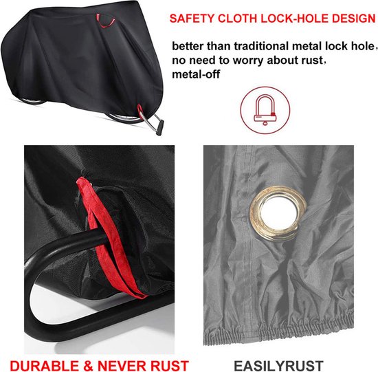 Fietsenhoes 210D Oxford - Waterdicht & Stofbestendig 180x60c