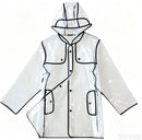 Transparante Regenjas met Capuchon - Waterafstotend - EVA - One Size