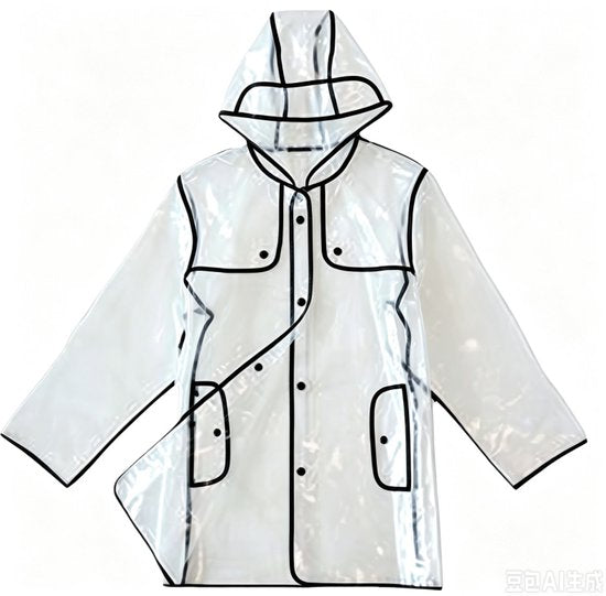 Transparante Regenjas met Capuchon - Waterafstotend - EVA - One Size