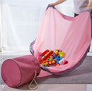 2-in-1 Speelkleed Opbergmand - Roze, 1,5m diameter