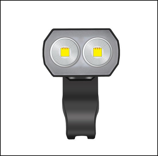 Unikorf Waterdichte USB Fietsverlichting voor & achter zwart