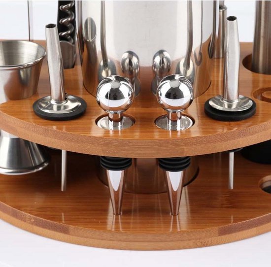 12-delige cocktailshaker set - RVS
