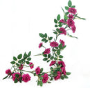 2 Stuks Klimop Slinger-Simulatie rose vine paars