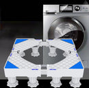 Verstelbare Wasmachine Verhoger met 8 Poten - Wit