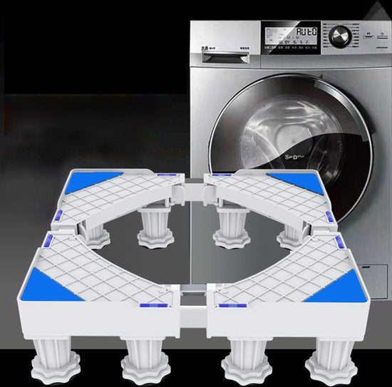 Verstelbare Wasmachine Verhoger met 8 Poten - Wit