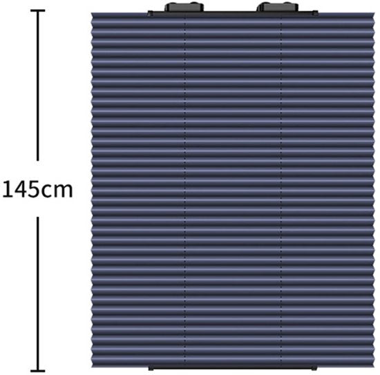 Automatisch intrekbaar zonnescherm 70 cm – Warmte-isolatie