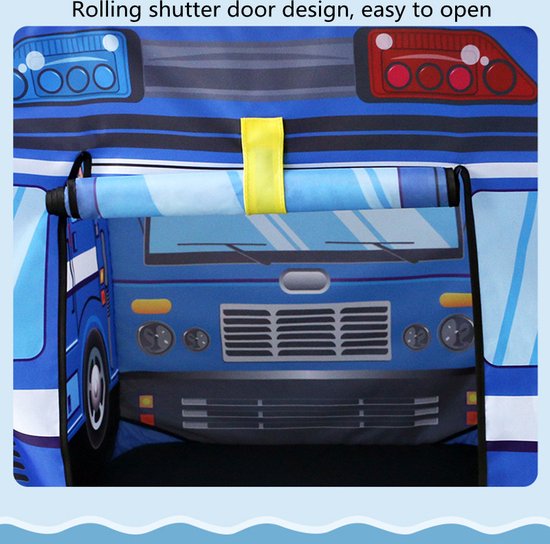 Unikorf Kinder Auto Tent Politiewagen (112x70x75CM)