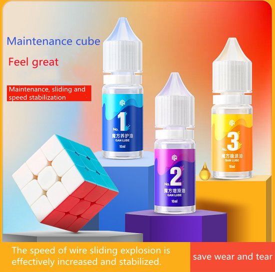 Merkloos Speed Cube Smeermiddel Set V1/V2 sneller V3 stroeve