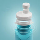 Outdoor draagbare opvouwbare waterfles cyaan 600ML