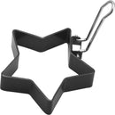 Ei ringen 4 stuks RVS met siliconen handgreep antiaanbak