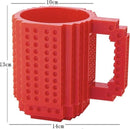 Build on Brick Mug - Rood - 350 ml - Creatief Accessoire