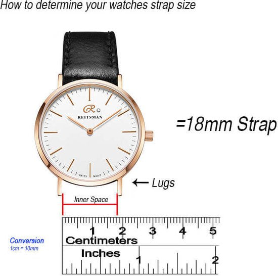 18mm Universele leather Strap light brown/rosegold -Quick Release - Past op Alle Merken met 18mm Aanzetmaat
