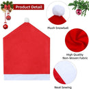 4stuks Kerst Stoelhoes in de Vorm van een Kerstmuts – Feeste