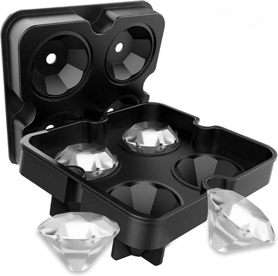 Unikorf Siliconen Ijsbal Maker - 4 Diamantvormen