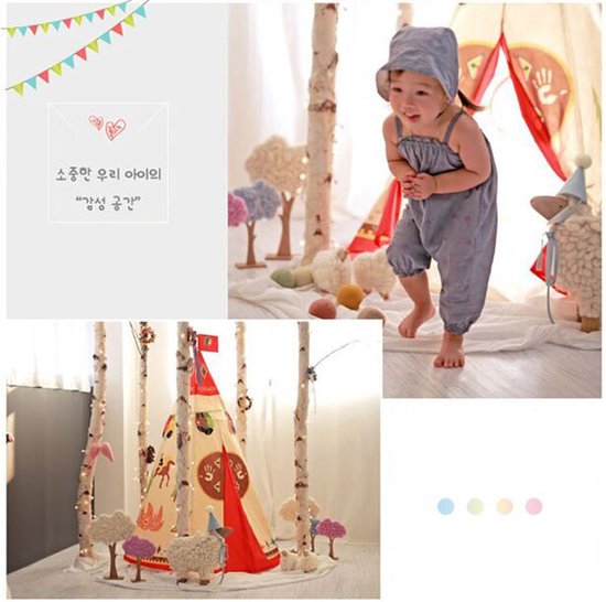 TDR-Opvouwbare Speeltent - Kids Tipi Tent-Idianen Wigwam tipi tent  160CM