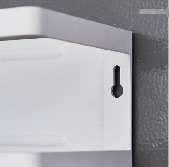 Multifunctioneel Ophangbaar Keukenrek of badrek- multifunctioneel organiser  - Magnetisch - Wit