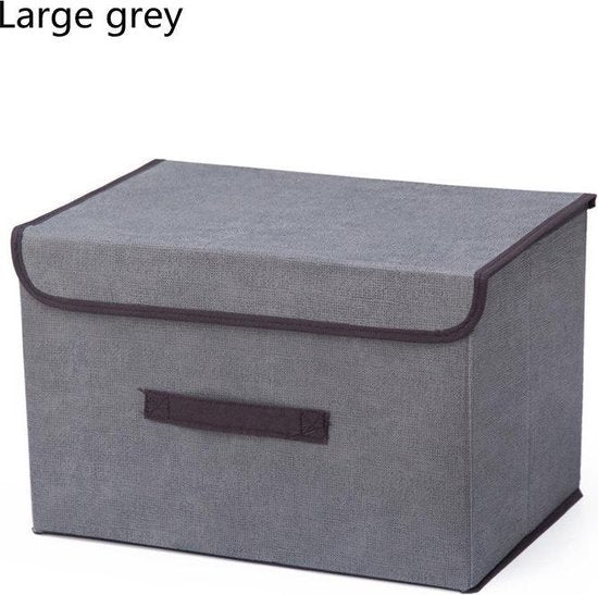 2 Opvouwbare Opbergboxen - Stevig Grijs 37x24x24 cm
