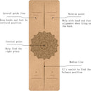 TDR Yoga mat, natuurlijk kurk & TPE, hypoallergeen, 183x66x0