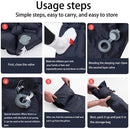 Opblaasbaar slaapmatje kussen+pomp 190×60×5 cm marineblauw