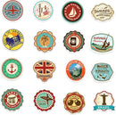 100 reizen en landen Stickers voor laptop, koffers, koelkasten en kleerkasten