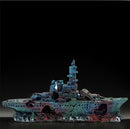 Aquarium decoratie Slagschip 2 Realistische hars ornamenten
