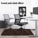 Bureaustoel Mat met Antislip onderzijde- vloerbeschermer -90*120 CM-bruin