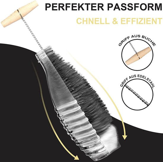 12-delige flessenborstelset voor SodaStream & glazen flessen
