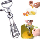 Handmixer met Zwengel – 31 cm – Zilver