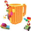 Build on Brick Mug - Oranje - 350 ml - Creatieve Drinkbeker
