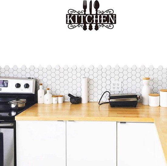 Unikorf Metaal Wandsculptuur Keuken & Woonkamer 35,5x21,5CM