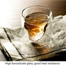 4x Skull Shotglazen 220ml - Transparant Whiskeyglas