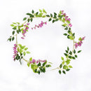 2stuks Gesimuleerde wisteria rank- kunstplanten slinger-Decoratieve plant voor diverse toepassingen-180cm- paars rood