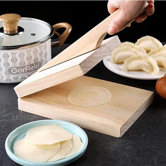 Merkloos Tortilla pers - taco, burrito & wraps (hout)