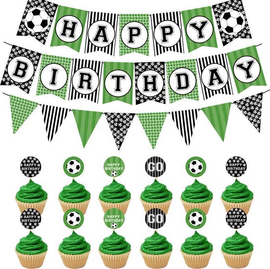 47-delig Voetbal Verjaardagset - Feestdecoratie