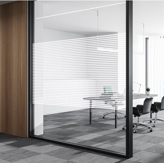 Zelfklevende Glasfolie - Streepdesign, Privacy & Lichtdoorlatend